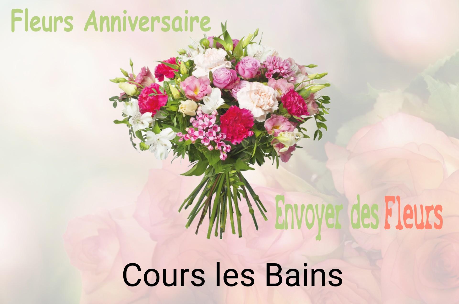 Bouquet de fleurs d’anniversaire livré à Cours-les-Bains