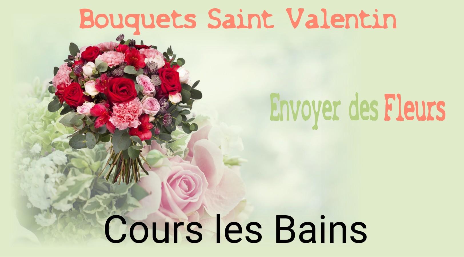 Roses de Saint-Valentin livrées à Cours-les-Bains